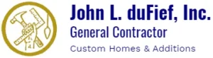 John L. duFief, Inc. General Contractor logo.